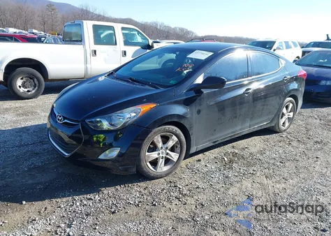 2013 Hyundai Elantra Gls from USA, damaged, VIN 5NPDH4AEXDH343841